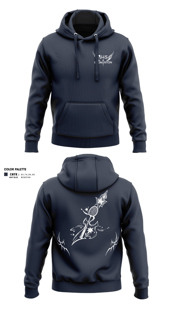 Hoodie, Irvington High School Badminton, Spirit Store, Teamtime, Team time, sublimation, custom sports apparel, team uniforms, spirit wear, spiritwear, sports uniforms, custom shirts, team store, custom team store, fundraiser sports, apparel fundraiser