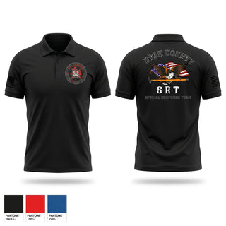 Short Sleeve Performance Polo, Utah County SRT, Fire Department, Teamtime, Team time, sublimation, custom sports apparel, team uniforms, spirit wear, spiritwear, sports uniforms, custom shirts, team store, custom team store, fundraiser sports, apparel fundraiser