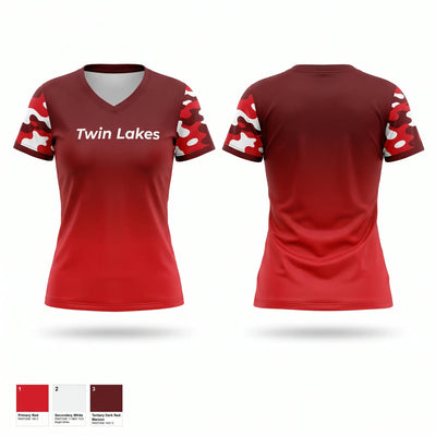 Twin Lakes Women's Short Sleeve V-neck Shirt - 1