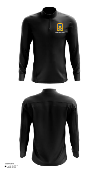 Quarter Zip Jacket, 108th Air Defense Artillery Brigade, Army, Teamtime, Team time, sublimation, custom sports apparel, team uniforms, spirit wear, spiritwear, sports uniforms, custom shirts, team store, custom team store, fundraiser sports, apparel fundraiser