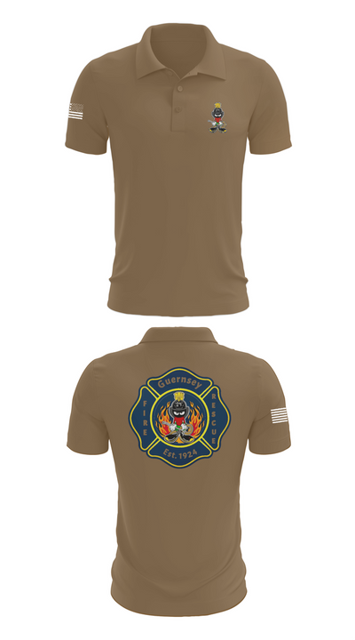 Guernsey Fire & Rescue 73903813 Short Sleeve Performance Polo - 7
