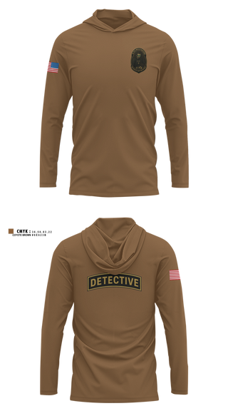 Long Sleeve Hooded Sun Shirt, 18 Security Forces Squadron, Air Force, Teamtime, Team time, sublimation, custom sports apparel, team uniforms, spirit wear, spiritwear, sports uniforms, custom shirts, team store, custom team store, fundraiser sports, apparel fundraiser