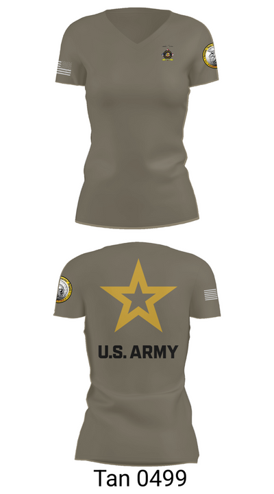 University of Toledo Army Marksmanship Unit 95742667 Women's Short Sleeve V-neck Shirt - 68