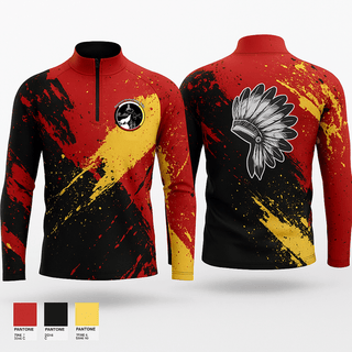 Quarter Zip Jacket, Pocasset Tribe, , Teamtime, Team time, sublimation, custom sports apparel, team uniforms, spirit wear, spiritwear, sports uniforms, custom shirts, team store, custom team store, fundraiser sports, apparel fundraiser