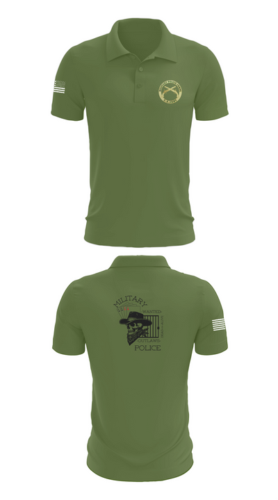 3RD PLATOON OUTLAWS Short Sleeve Performance Polo - 47