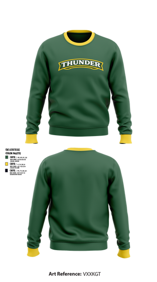 Crew Neck Sweatshirt, Thunder, Baseball, Teamtime, Team time, sublimation, custom sports apparel, team uniforms, spirit wear, spiritwear, sports uniforms, custom shirts, team store, custom team store, fundraiser sports, apparel fundraiser