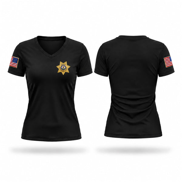 Jefferson County Sheriff Women's Short Sleeve V-neck Shirt - 1