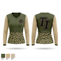 Texas Iron Baseball Women's Long Sleeve V-neck Shirt - 1