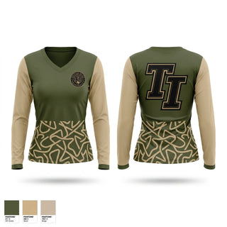 Womens Long Sleeve Vneck Shirt, Texas Iron Baseball, Baseball, Teamtime, Team time, sublimation, custom sports apparel, team uniforms, spirit wear, spiritwear, sports uniforms, custom shirts, team store, custom team store, fundraiser sports, apparel fundraiser