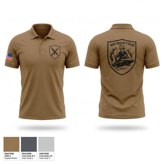 Short Sleeve Performance Polo, Operation Iron Grandma, Army, Teamtime, Team time, sublimation, custom sports apparel, team uniforms, spirit wear, spiritwear, sports uniforms, custom shirts, team store, custom team store, fundraiser sports, apparel fundraiser