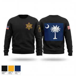 Crew Neck Sweatshirt, Charleston County Sheriff’s office, Police, Teamtime, Team time, sublimation, custom sports apparel, team uniforms, spirit wear, spiritwear, sports uniforms, custom shirts, team store, custom team store, fundraiser sports, apparel fundraiser