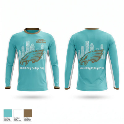 ClutchCity Collrgr Prep Long Sleeve Performance Shirt 1