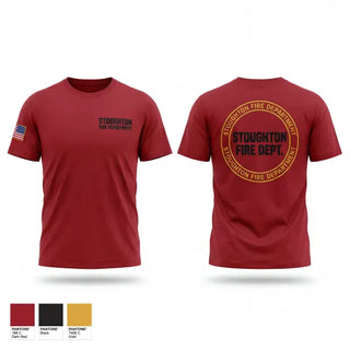Old School Cotton Feel Shirt, Stoughton Fire Department, Fire Department, Teamtime, Team time, sublimation, custom sports apparel, team uniforms, spirit wear, spiritwear, sports uniforms, custom shirts, team store, custom team store, fundraiser sports, apparel fundraiser