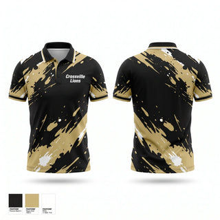 Short Sleeve Performance Polo, Crossville Lions, Baseball, Teamtime, Team time, sublimation, custom sports apparel, team uniforms, spirit wear, spiritwear, sports uniforms, custom shirts, team store, custom team store, fundraiser sports, apparel fundraiser
