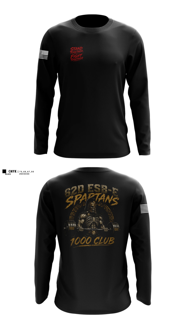 Long Sleeve Performance Shirt, 62D Bravo, Army, Teamtime, Team time, sublimation, custom sports apparel, team uniforms, spirit wear, spiritwear, sports uniforms, custom shirts, team store, custom team store, fundraiser sports, apparel fundraiser