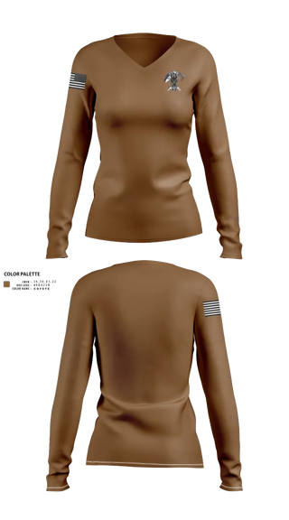Womens Long Sleeve Vneck Shirt, HSC, IIIAC, , Teamtime, Team time, sublimation, custom sports apparel, team uniforms, spirit wear, spiritwear, sports uniforms, custom shirts, team store, custom team store, fundraiser sports, apparel fundraiser