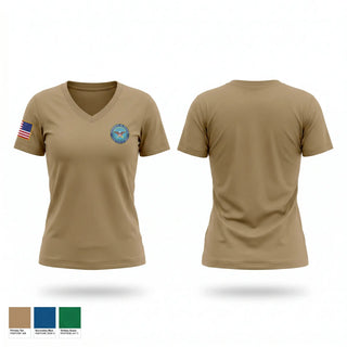 Womens Short Sleeve Vneck Shirt, omig, Army, Teamtime, Team time, sublimation, custom sports apparel, team uniforms, spirit wear, spiritwear, sports uniforms, custom shirts, team store, custom team store, fundraiser sports, apparel fundraiser