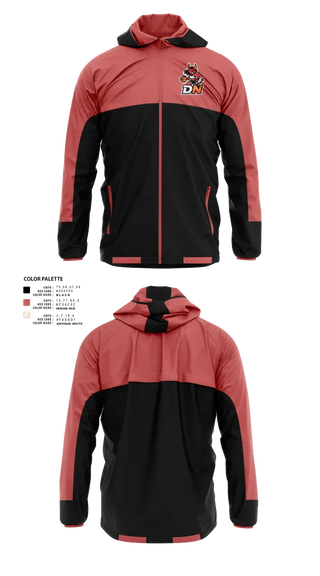 Windbreaker, Demon Nation, Women's Basketball, Teamtime, Team time, sublimation, custom sports apparel, team uniforms, spirit wear, spiritwear, sports uniforms, custom shirts, team store, custom team store, fundraiser sports, apparel fundraiser