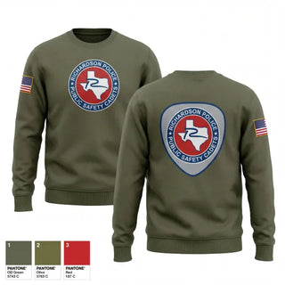 Crew Neck Sweatshirt, Richardson Police Cadets, Police, Teamtime, Team time, sublimation, custom sports apparel, team uniforms, spirit wear, spiritwear, sports uniforms, custom shirts, team store, custom team store, fundraiser sports, apparel fundraiser