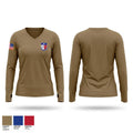 2-141 IN 1162001 Women's Long Sleeve V-neck Shirt - 1