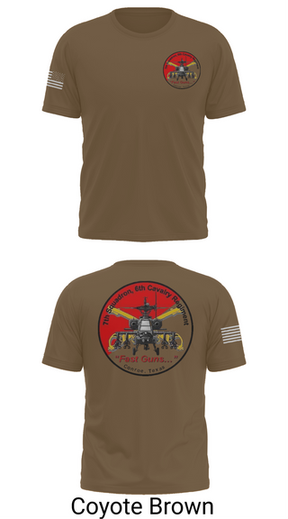 Old School Cotton Feel Shirt, 7th Squadron, Sixth Cavalry Regiment, , Teamtime, Team time, sublimation, custom sports apparel, team uniforms, spirit wear, spiritwear, sports uniforms, custom shirts, team store, custom team store, fundraiser sports, apparel fundraiser