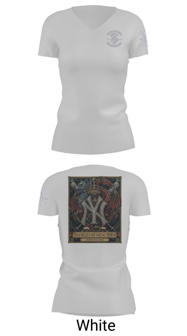 Womens Short Sleeve Vneck Shirt, New York Yankees, Baseball, Teamtime, Team time, sublimation, custom sports apparel, team uniforms, spirit wear, spiritwear, sports uniforms, custom shirts, team store, custom team store, fundraiser sports, apparel fundraiser