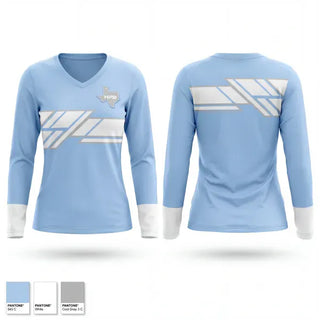 Womens Long Sleeve Vneck Shirt, High Plains Baseball, Baseball, Teamtime, Team time, sublimation, custom sports apparel, team uniforms, spirit wear, spiritwear, sports uniforms, custom shirts, team store, custom team store, fundraiser sports, apparel fundraiser