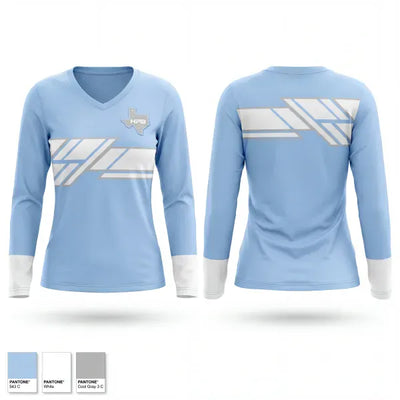 High Plains Baseball 94635482 Women's Long Sleeve V-neck Shirt - 1