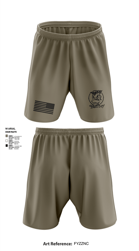 Athletic Shorts With Pockets, 3rd PLT Bad Boys, Army, Teamtime, Team time, sublimation, custom sports apparel, team uniforms, spirit wear, spiritwear, sports uniforms, custom shirts, team store, custom team store, fundraiser sports, apparel fundraiser