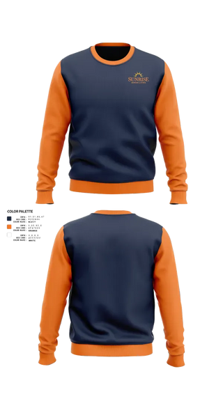 Crew Neck Sweatshirt, Sunrise Senior Living, , Teamtime, Team time, sublimation, custom sports apparel, team uniforms, spirit wear, spiritwear, sports uniforms, custom shirts, team store, custom team store, fundraiser sports, apparel fundraiser