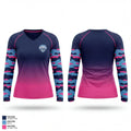GBG 49445249 Women's Long Sleeve V-neck Shirt - 1