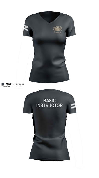 Academy- Basic Unit Women's Short Sleeve V-neck Shirt - 1