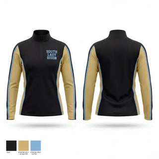 Quarter Zip Jacket, South Lady Bison, Wrestling, Teamtime, Team time, sublimation, custom sports apparel, team uniforms, spirit wear, spiritwear, sports uniforms, custom shirts, team store, custom team store, fundraiser sports, apparel fundraiser