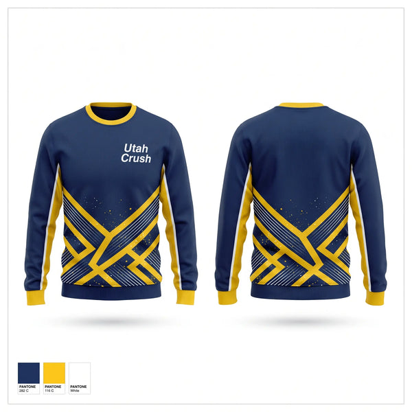 Crew Neck Sweatshirt, Utah Crush, Baseball, Teamtime, Team time, sublimation, custom sports apparel, team uniforms, spirit wear, spiritwear, sports uniforms, custom shirts, team store, custom team store, fundraiser sports, apparel fundraiser
