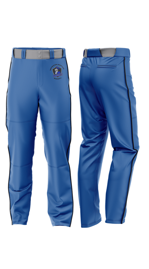 Baseball Pants, Inspiration Mountain Knights, Baseball, Teamtime, Team time, sublimation, custom sports apparel, team uniforms, spirit wear, spiritwear, sports uniforms, custom shirts, team store, custom team store, fundraiser sports, apparel fundraiser