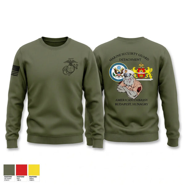 Crew Neck Sweatshirt, MCESG Region 8 Detachment budapest, Marines, Teamtime, Team time, sublimation, custom sports apparel, team uniforms, spirit wear, spiritwear, sports uniforms, custom shirts, team store, custom team store, fundraiser sports, apparel fundraiser
