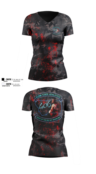 Womens Short Sleeve Vneck Shirt, Flow State Athletics, , Teamtime, Team time, sublimation, custom sports apparel, team uniforms, spirit wear, spiritwear, sports uniforms, custom shirts, team store, custom team store, fundraiser sports, apparel fundraiser
