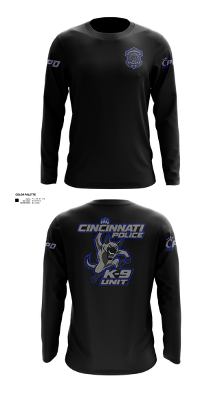 Long Sleeve Performance Shirt, Cincinnati PD Marine Patrol, Police, Teamtime, Team time, sublimation, custom sports apparel, team uniforms, spirit wear, spiritwear, sports uniforms, custom shirts, team store, custom team store, fundraiser sports, apparel fundraiser