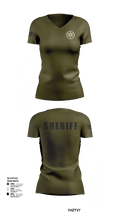 Wayne County Sheriff’s Department 73359444 Women's Short Sleeve V-neck Shirt - 4
