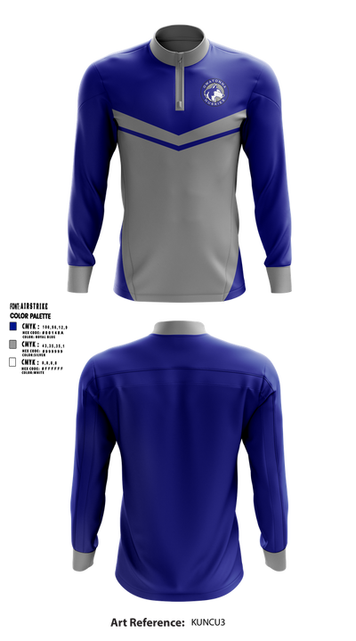 Owatonna Gymnastics 66502573 Quarter Zip Jacket - 1