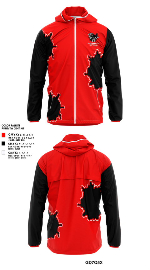 Windbreaker, Roadwarriors, Softball, Teamtime, Team time, sublimation, custom sports apparel, team uniforms, spirit wear, spiritwear, sports uniforms, custom shirts, team store, custom team store, fundraiser sports, apparel fundraiser
