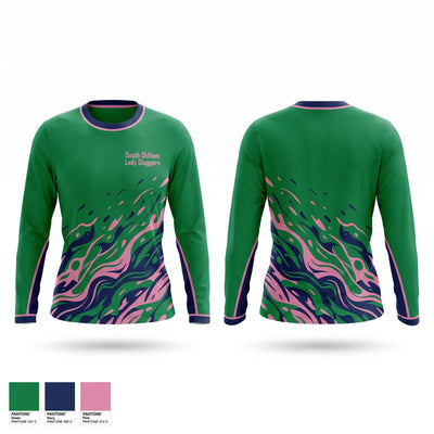 South Oldham Lady Sluggers Long Sleeve Performance Shirt 1