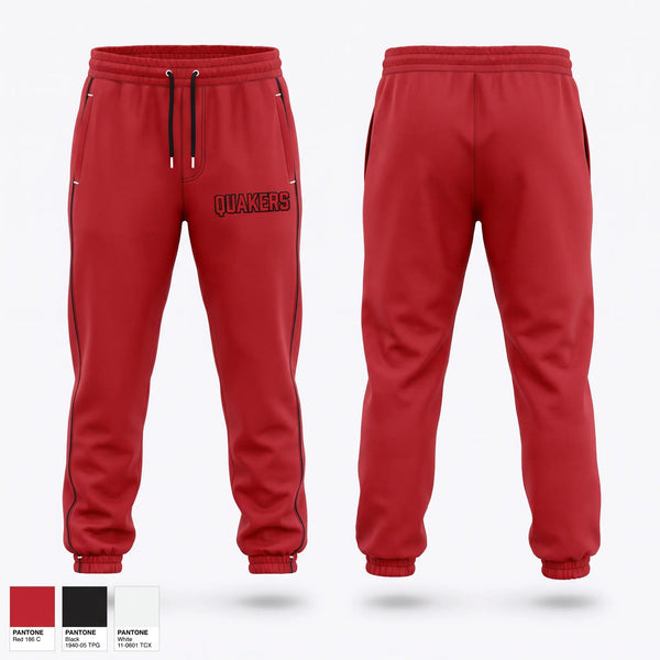 Sweatpants, Quakers, Softball, Teamtime, Team time, sublimation, custom sports apparel, team uniforms, spirit wear, spiritwear, sports uniforms, custom shirts, team store, custom team store, fundraiser sports, apparel fundraiser