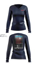 Cooloodec 67101747 Women's Long Sleeve V-neck Shirt - 21