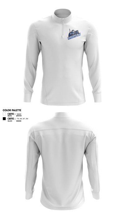 Trinity High School Wrestling Quarter Zip Jacket - 3