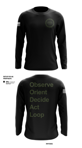 Long Sleeve Performance Shirt, OODA LOOP, Police, Teamtime, Team time, sublimation, custom sports apparel, team uniforms, spirit wear, spiritwear, sports uniforms, custom shirts, team store, custom team store, fundraiser sports, apparel fundraiser