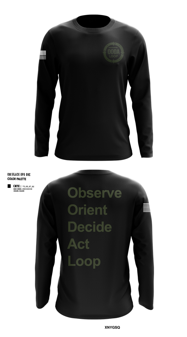 Long Sleeve Performance Shirt, OODA LOOP, Police, Teamtime, Team time, sublimation, custom sports apparel, team uniforms, spirit wear, spiritwear, sports uniforms, custom shirts, team store, custom team store, fundraiser sports, apparel fundraiser