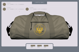 Duffle Bag, 1st space battalion, , Teamtime, Team time, sublimation, custom sports apparel, team uniforms, spirit wear, spiritwear, sports uniforms, custom shirts, team store, custom team store, fundraiser sports, apparel fundraiser