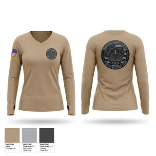 Womens Long Sleeve Vneck Shirt, Priority Response Team, Police, Teamtime, Team time, sublimation, custom sports apparel, team uniforms, spirit wear, spiritwear, sports uniforms, custom shirts, team store, custom team store, fundraiser sports, apparel fundraiser