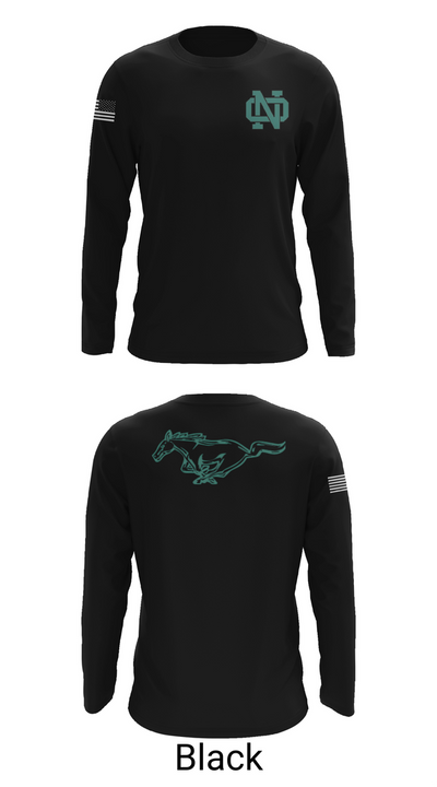 North Oldham Mustangs 77604898 Long Sleeve Performance Shirt 26